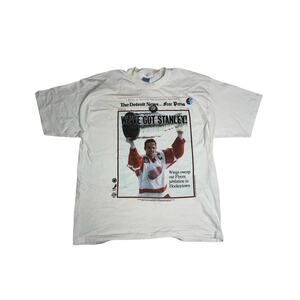 Vintage 1997 Detroit Red Wings Stanley Cup T-Shirt Yzerman XL NHL Hockey